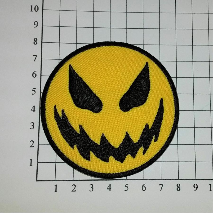 アイロンワッペン ワッペン スマイル・ピース 刺繍ワッペン 悪魔