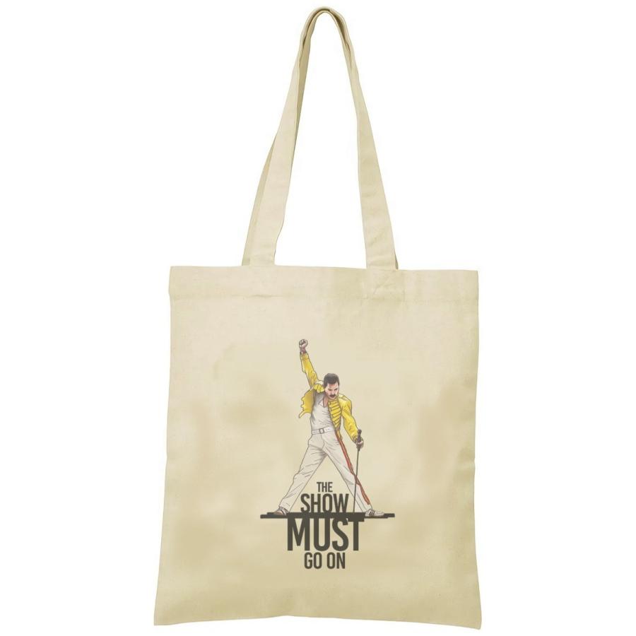 QUEEN トートバッグ キャンバス 12oz 綿100％ ナチュラル色 音楽