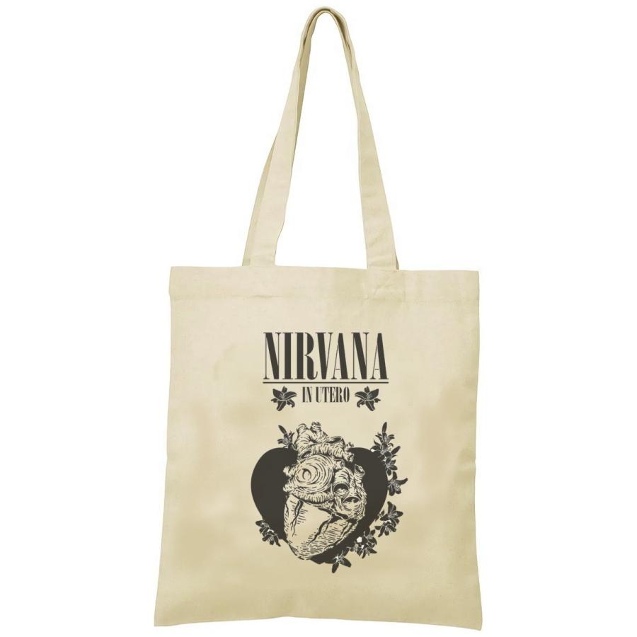 NIRVANA トートバッグ キャンバス 12oz 綿100％ ナチュラル色
