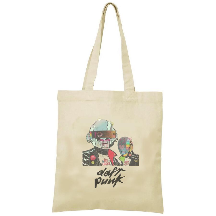 DAFT PUNK トートバッグ キャンバス 12oz 綿100％ ナチュラル色 音楽