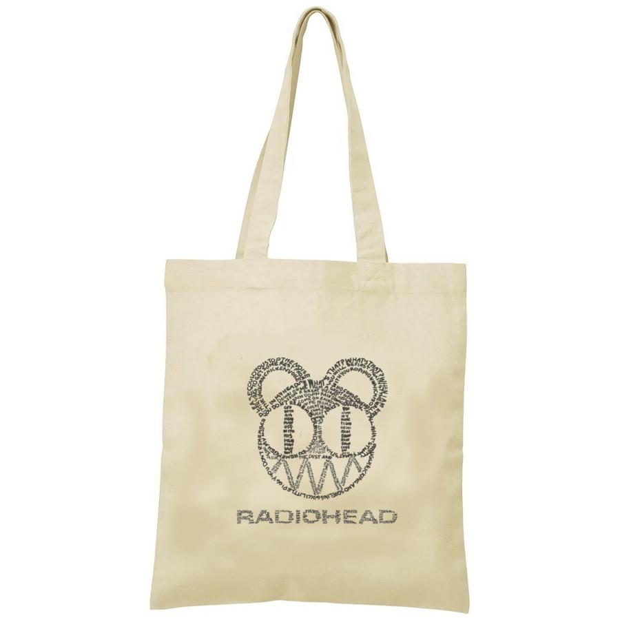 RADIOHEAD トートバッグ キャンバス 12oz 綿100％ ナチュラル色 音楽