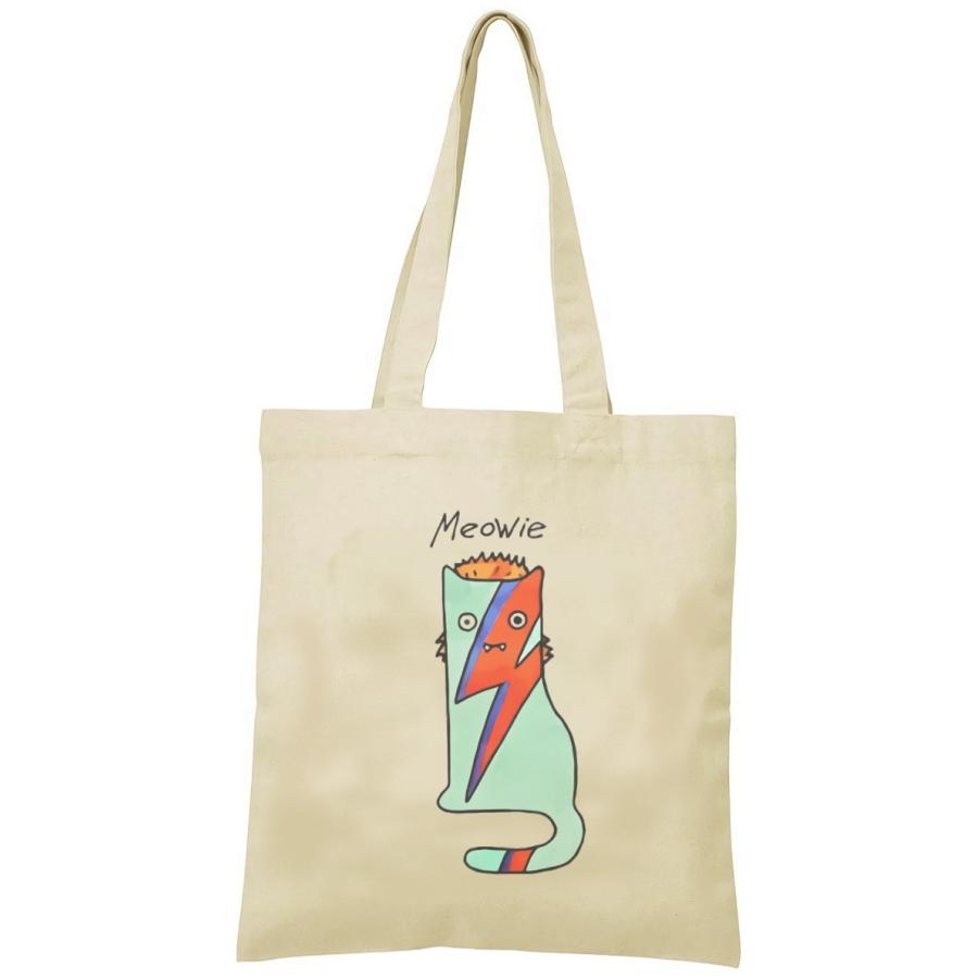 デヴィッド・ボウイのネコ化 トートバッグ キャンバス 12oz 綿100