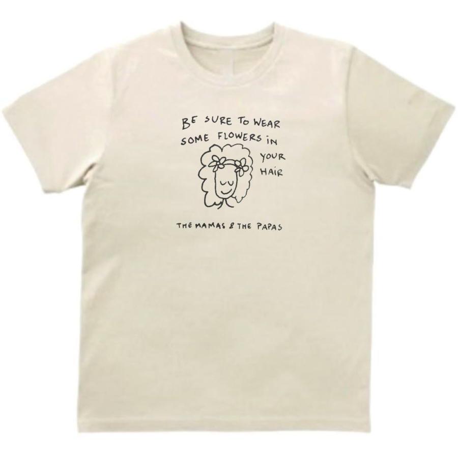 ママス&パパス The Mamas & the Papas　音楽Tシャツ ロックTシャツ バンドTシャツ　ライトベージュ