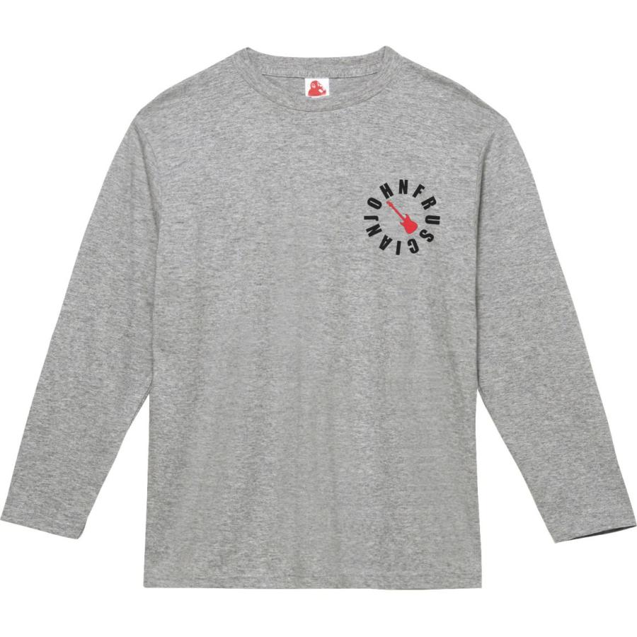 ジョンフルシアンテ　タトゥー　グレー 長袖Tシャツ John Frusciante ジョン・フルシアンテ 音楽Tシャツ ロックTシャツ