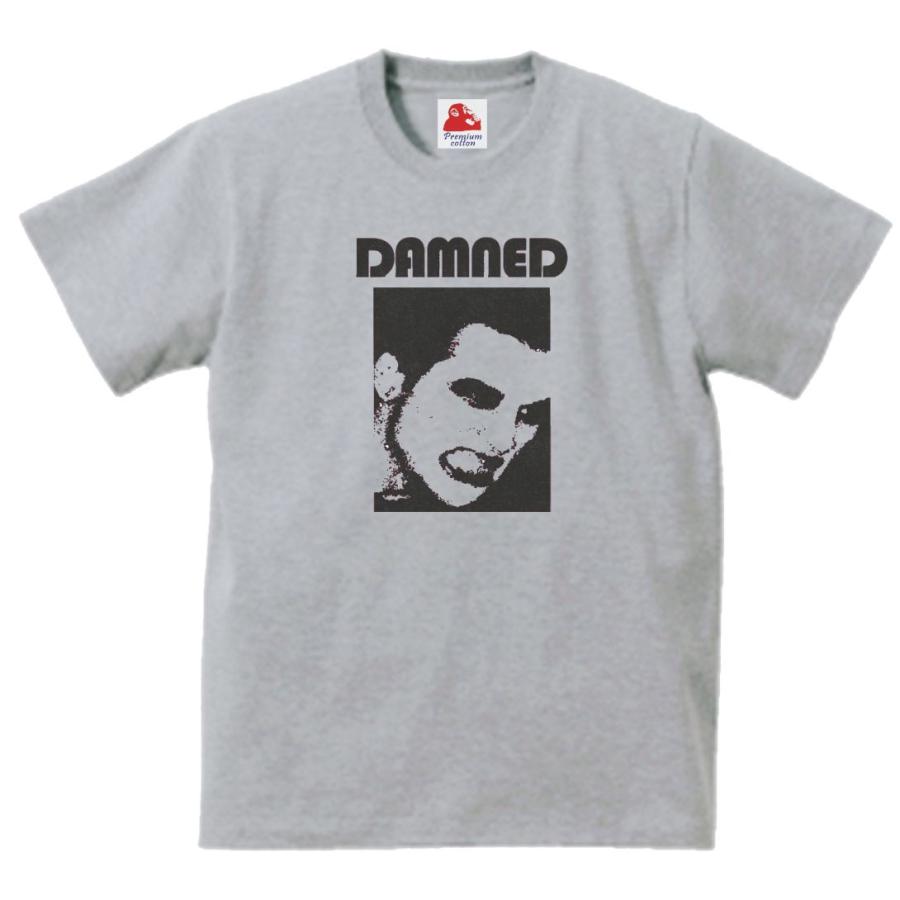 ダムド The Damned 音楽Tシャツ ロックTシャツ バンドTシャツ グレー