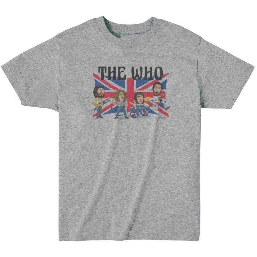 ザ フー The Who 音楽Tシャツ ロックTシャツ バンドTシャツ グレー