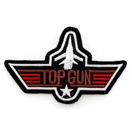 アイロンワッペン　ワッペン　アーミー・ポリスワッペン　刺繍ワッペン　TOP GUN　アイロンで貼れるワッペン｜shinseitech