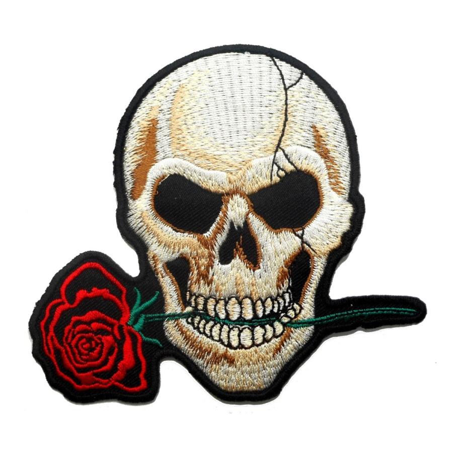 アイロンワッペン ワッペン ドクロ・スカルワッペン 刺繍ワッペン