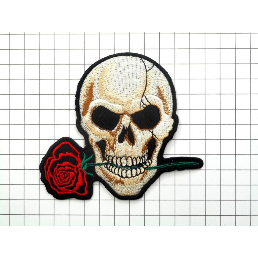 アイロンワッペン ワッペン ドクロ・スカルワッペン 刺繍ワッペン