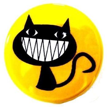 缶バッジ 黒猫 クロネコ 38mm ピンバッジ : SHINSEITECH - 通販