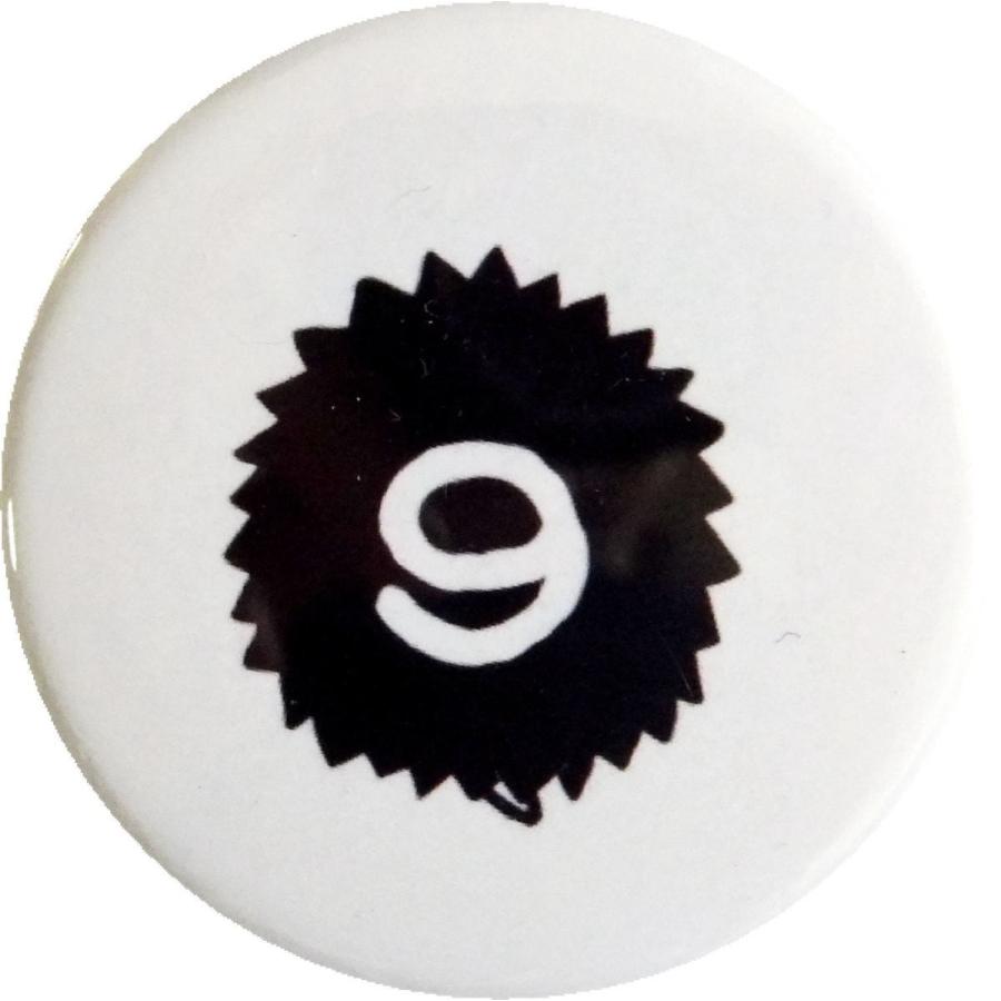 缶バッジ 動物 ハリネズミ 数字 9 38mm ピンバッジ : SHINSEITECH