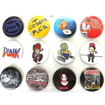 ロック バンド 缶バッジ Lサイズ１２個セット Punk Lrk Shinseitech 通販 Yahoo ショッピング