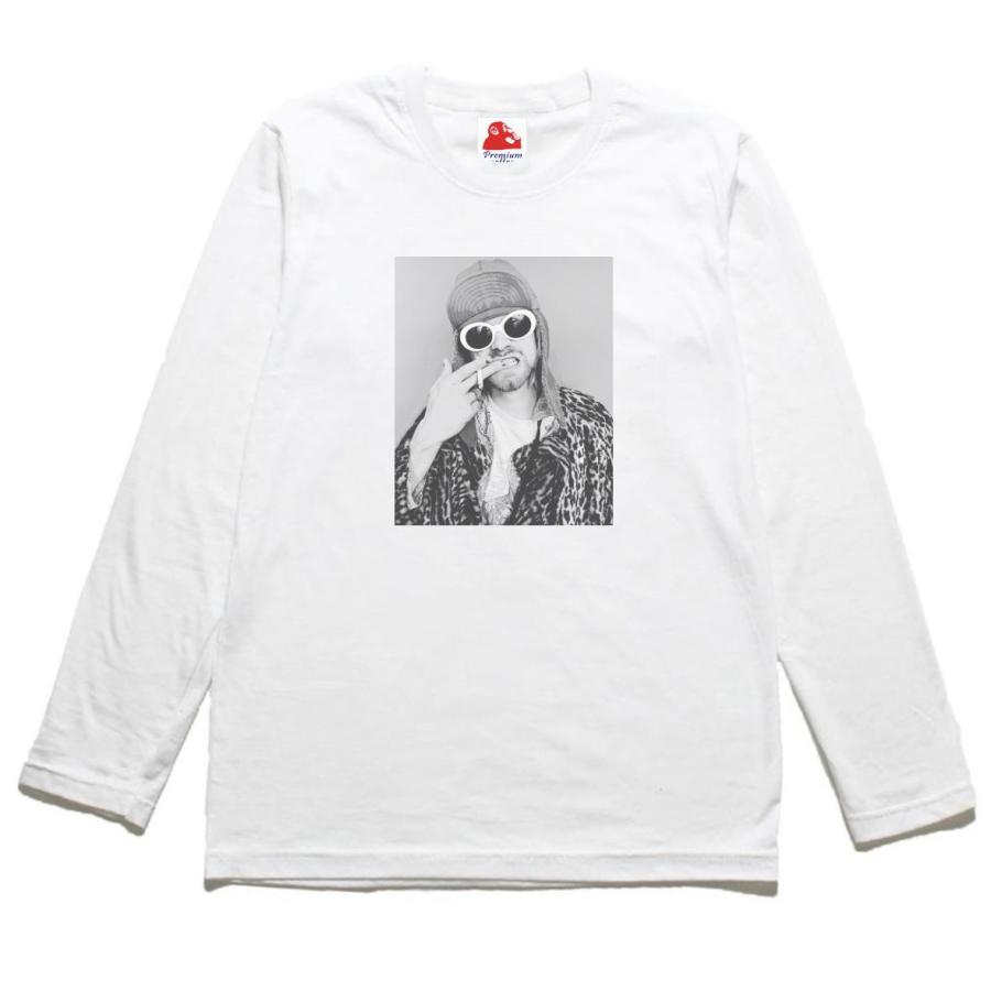 カートコバーン 音楽Tシャツ ロックTシャツ バンドTシャツ 長袖Tシャツ 