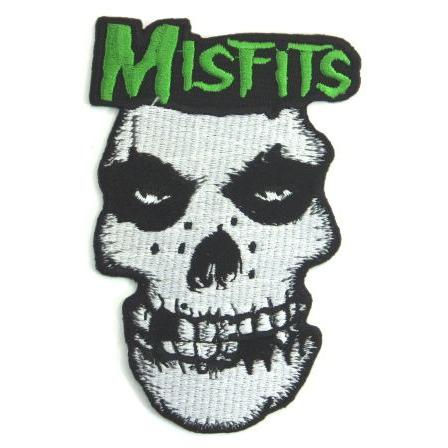 アイロンワッペン 　ロック　バンド　音楽（バンド）　ワッペン　刺繍ワッペン　MISFITS　アイロンで貼れるワッペン｜shinseitech