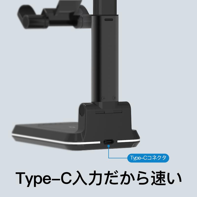ワイヤレス充電器 2in1 QI 充電 スマホスタンド 折りたたみ 2台同時