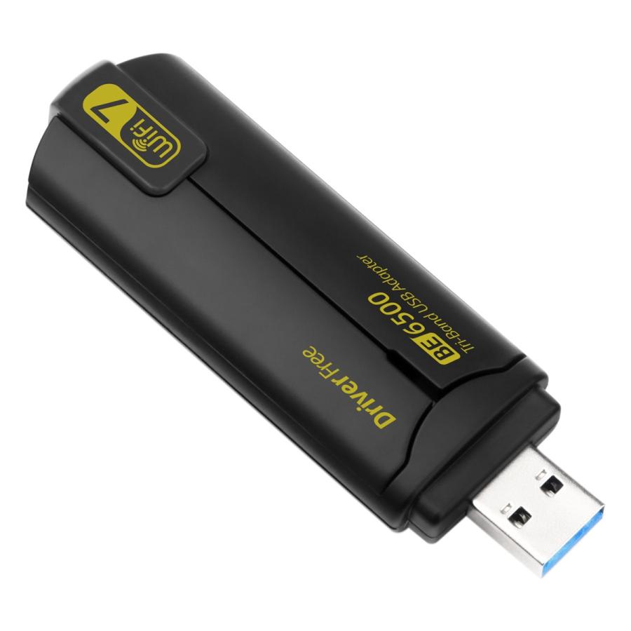 WiFi7 無線LAN 子機 BE6500 アダプター USB3.0 トライバンド 6GHz対応
