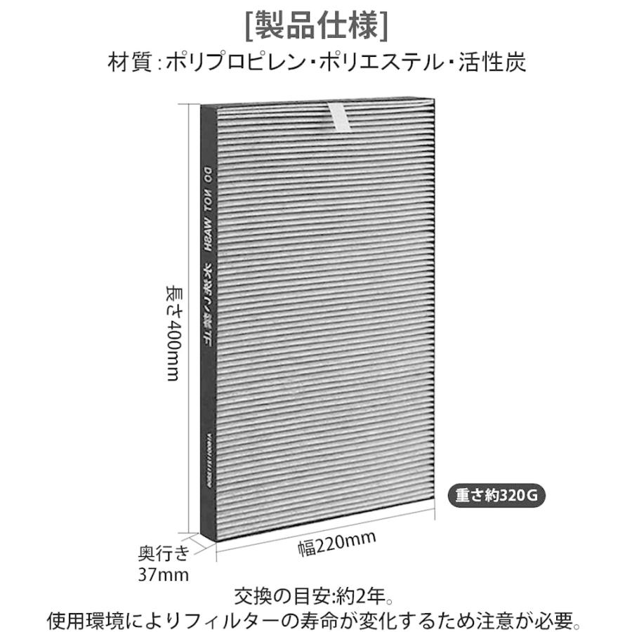 シャープ　空気清浄機対応 FZ-D40SF fzd40sf 交換用フィルター　集じん　脱臭  使い捨てプレフィルター　FZ-PF51F1 (6枚入) 　空気清浄機用 互換品｜shinsoushop｜05