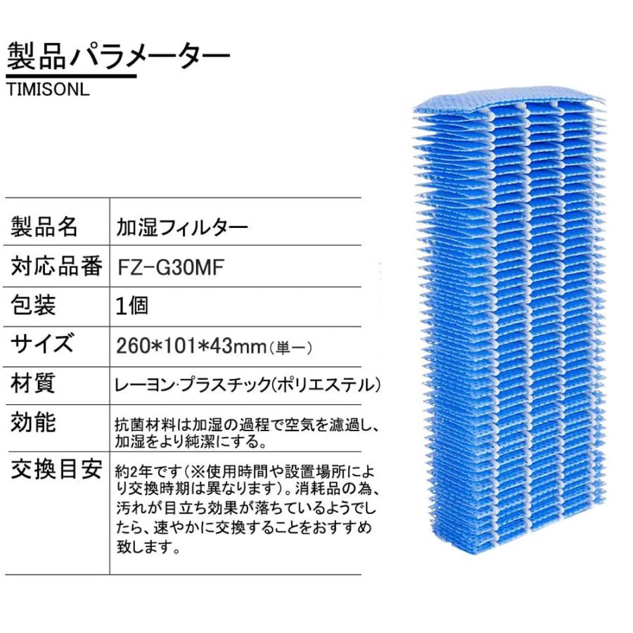 【全て日本国内発送】 シャープ FZ-G30MF 加湿空気清浄機KC-30T5/T6/T7用　加湿フィルター fz-g30mf sharp空気清浄機交換フィルター (互換品/1枚入り)｜shinsoushop｜02