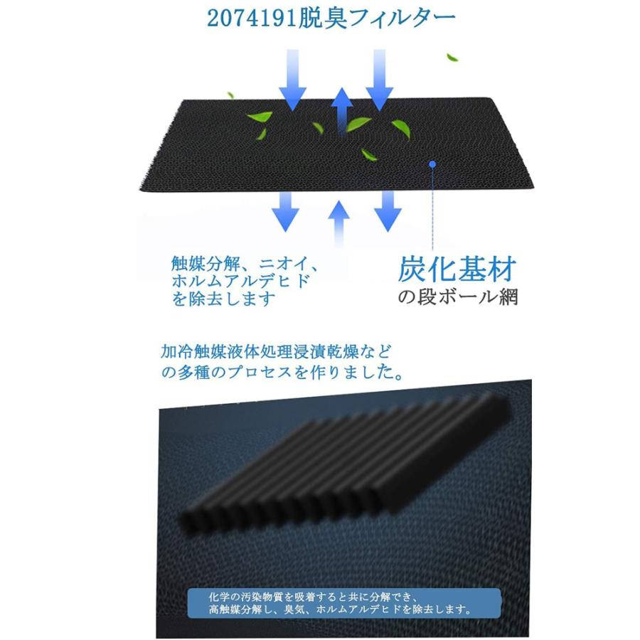 ダイキン 集塵フィルター KAFP044A4 脱臭フィルター 2140795 ダイキン加湿空気清浄機 フィルター kafp044a4 集じん・脱臭フィルターセット 互換品(2枚セット)｜shinsoushop｜03