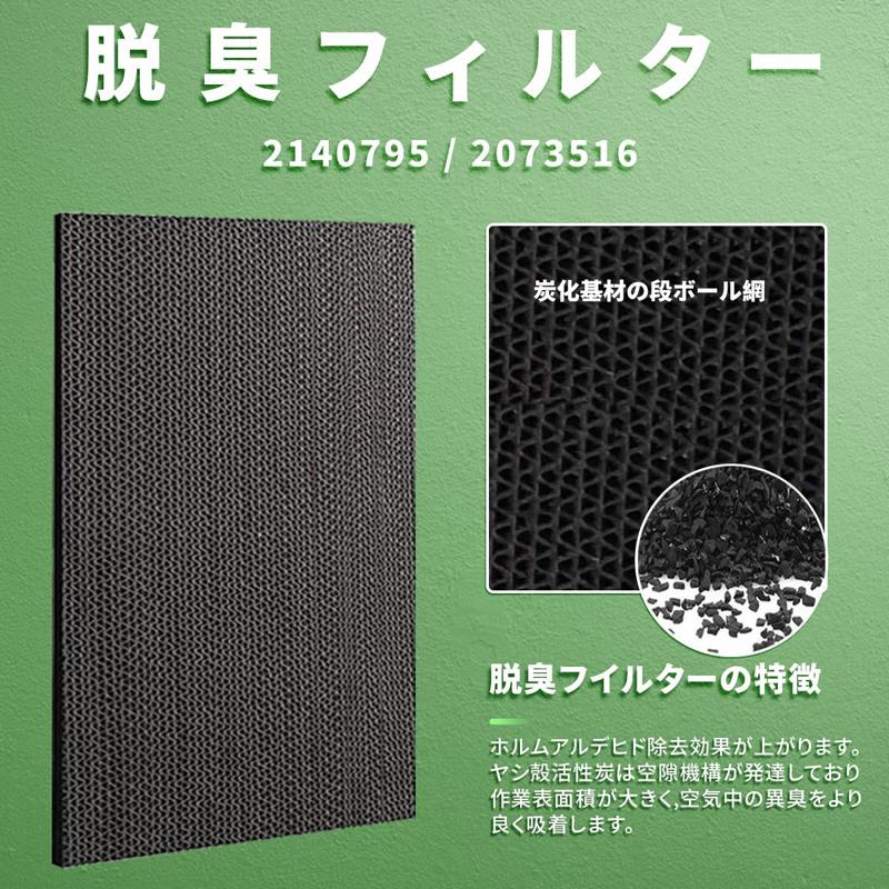 ダイキン 加湿空気清浄機 集塵フィルター KAFP044A4 脱臭フィルター 2140795   加湿フィルター KNME017C4 セット 互換品 (非純正)  送料無料｜shinsoushop｜05