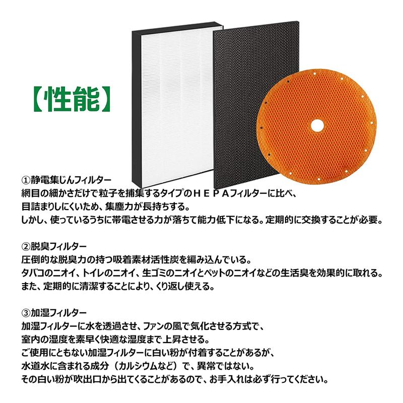 ダイキン DAIKIN 空気清浄機交換用フィルタ 交換用集塵フィルタ 合計3点 対応品番：KAFP078A4 2074191 2335865 KNME043b4 (非純正) 【送料無料】｜shinsoushop｜08