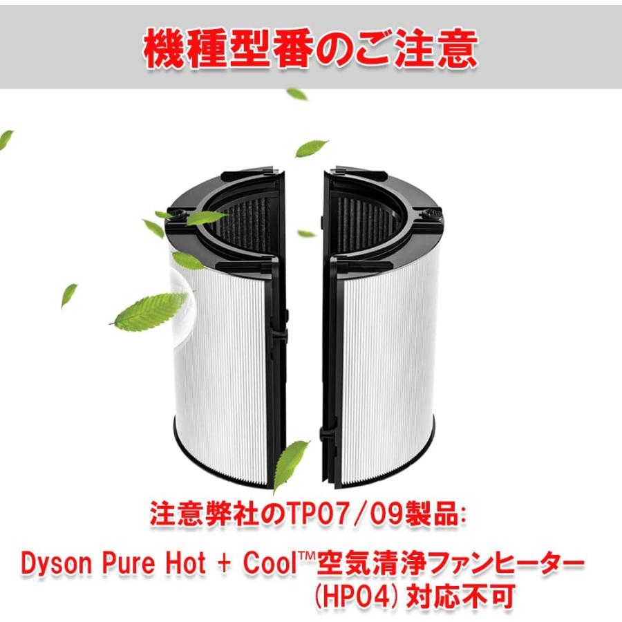 ダイソン(dyson)一体型リサイクルグラスHEPA・活性炭フィルターHP07 TP07 TP09 HP09 HP04 TP04 DP04 PH03対応  交換用フィルター 互換品｜shinsoushop｜06