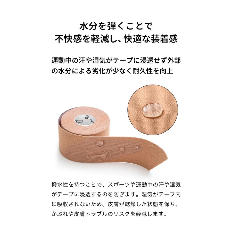キネシオロジーテープ / インナーウィッシュ / 5cm×5m×6巻入 / キネシオテープ / キネシオ / テーピングテープ / TOUGHNESS |  | 09