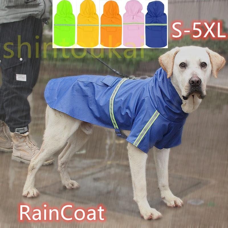 犬用レインコート 犬服パーカー フード付き 小型犬用 中大型犬 反射テープ付き 梅雨 雨具 ポンチョ カッパ お散歩 夜間 お出かけ ペット服 Ofd1940 Shintoukai 通販 Yahoo ショッピング