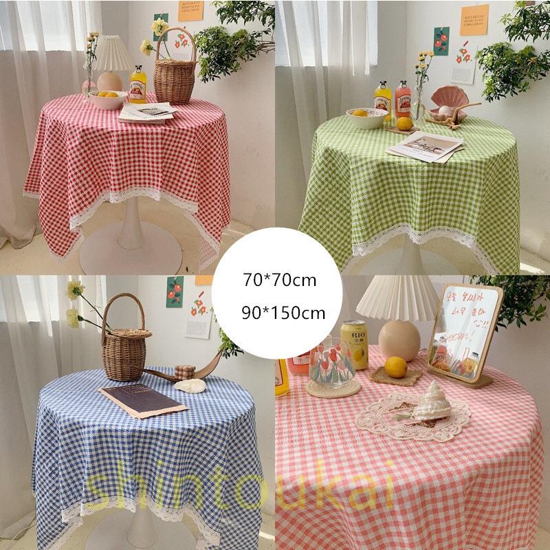 テーブルカバー 食卓カバー チェック柄 オシャレ テーブルクロス 70 70cm 90 150cm 可愛い 四季通用 洗える 送料無料 インテリア 韓国風 Ofd2458 Shintoukai 通販 Yahoo ショッピング