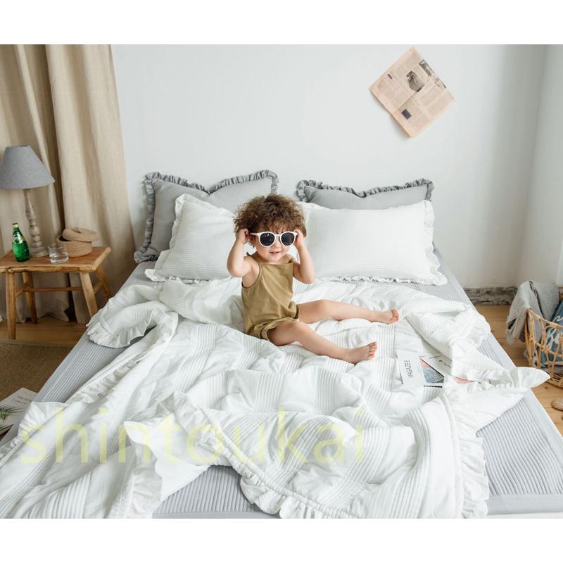 夏掛け オシャレ 夏用 掛け布団 軽量 枕カバー付き 寝具セット 人気 シングル ダブル 肌掛けふとん おしゃれ はだがけ 肌がけ キルトケット 洗える Ofd26 Shintoukai 通販 Yahoo ショッピング