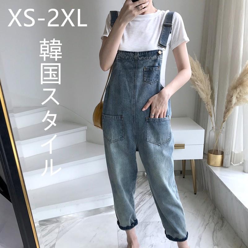 オーバーオール サロペット ボトムス レディース デニム ジーンズ パンツ スキニー 無地 おしゃれ かわいい ゆったり 大きいサイズ お出かけ 通勤 旅行 デート Ofd394 Shintoukai 通販 Yahoo ショッピング