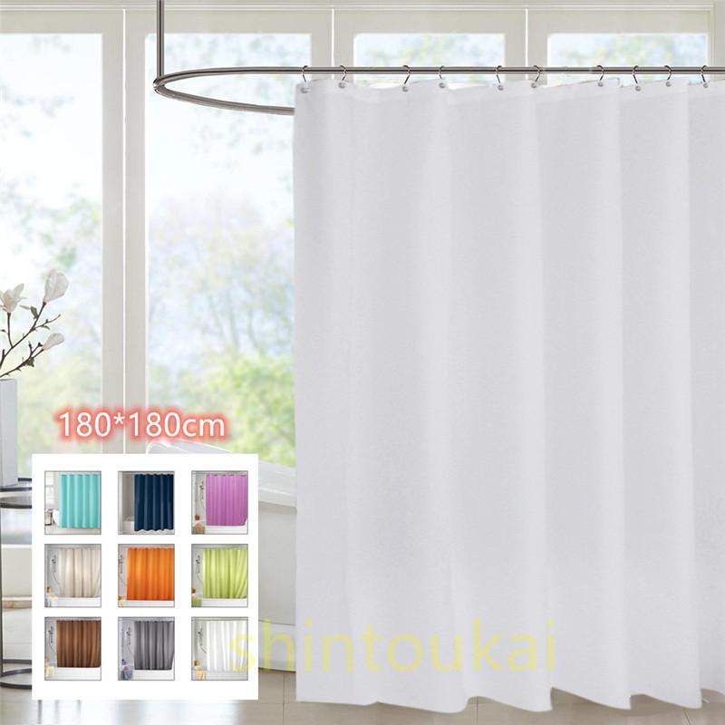 シャワーカーテン おしゃれ ユニットバス バスルーム お風呂 現代 防水 防カビ お洒落 無地 リング