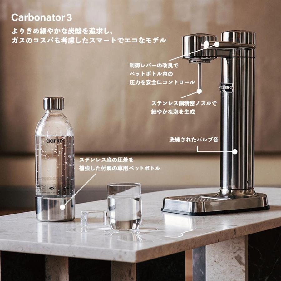 美品aarke CarbonatorⅢ ボトル&交換用空カートリッジ3本付 美品aarke CarbonatorⅢ ボトル&交換用空カートリッジ3本付