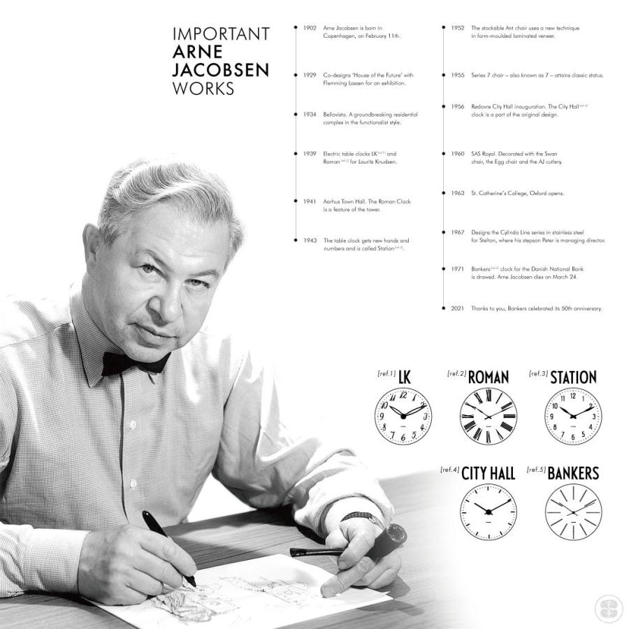 店舗クーポン不可】ARNE JACOBSEN WATCHES/BANKERS/50周年/WATCH 店舗クーポン不可】ARNE JACOBSEN WATCHES/BANKERS/50周年/WATCH