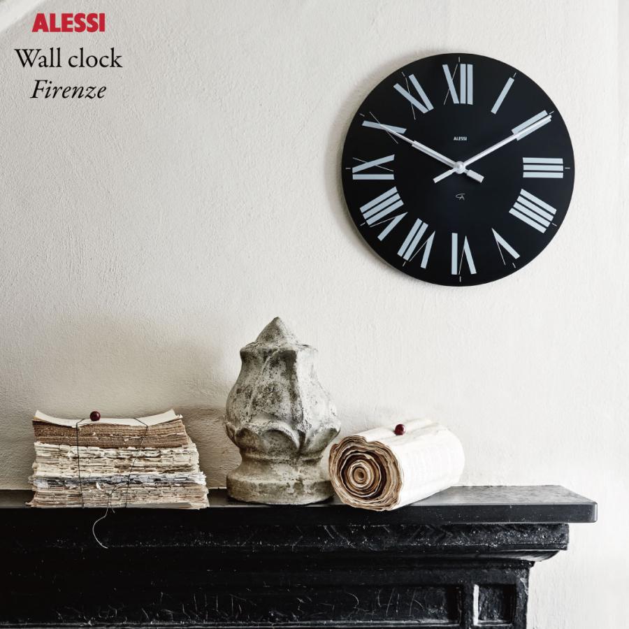 掛けフックプレゼント】Alessi アレッシ Firenze Wall clock