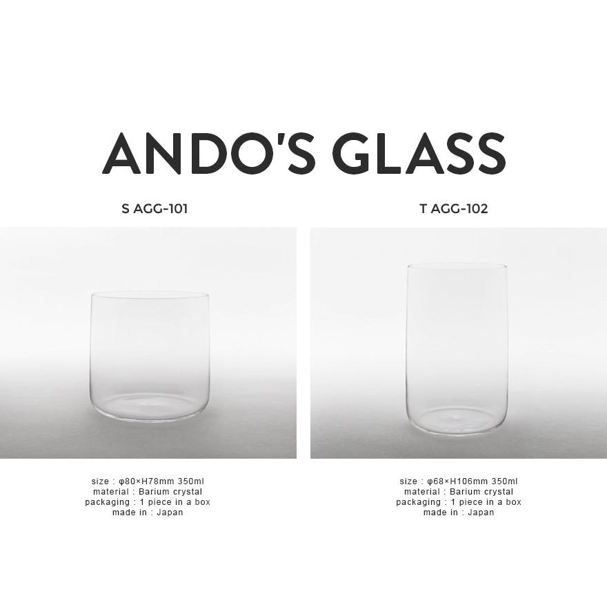 ANDO'S GLASS / アンドーズグラス グラス バリウムクリスタル 食器 グラス ジャスパー・モリソン 葛西薫 S AGG-101 T AGG-102｜shinwashop｜05