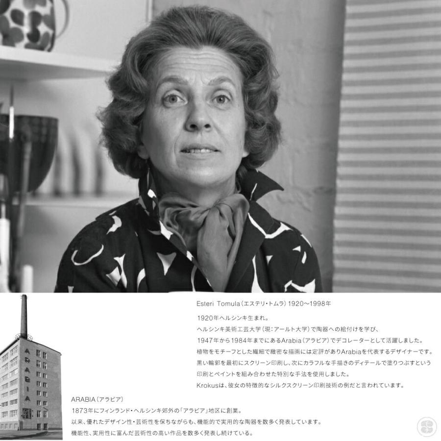 ARABIA Krokus plate Black アラビア クロッカス プレート ブラック Esteri Tomula エステリ・トムラ お皿 ギフト |  | 01