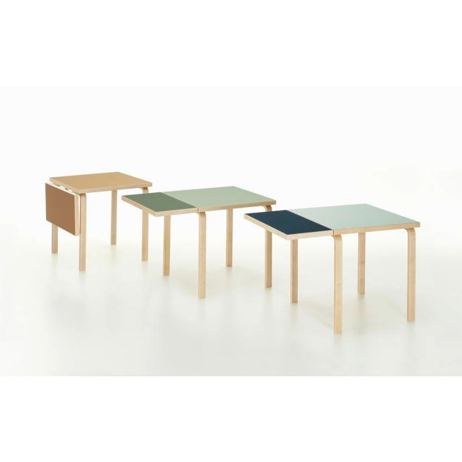 【ポストカードプレゼント】artek アルテック ドロップリーフテーブル DL81C ツートンカラー Aalto Table バーチ ラミネート リノリウム W79xD75xH72cm |  | 08