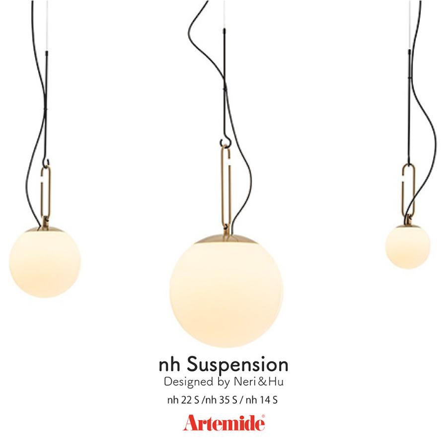 Artemide アルテミデ nh Suspension Neri&Hu 電球 サスペンションライト ネリ＆フー 天井照明 イタリア