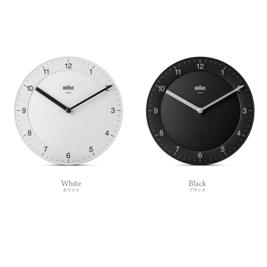 BRAUN Wall Clock 《BC06Bブラック》《BC06Wホワイト》 ブラウン