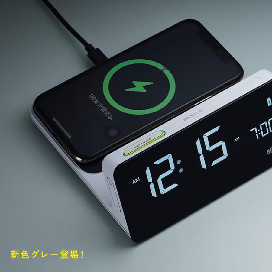 BRAUN Digital Wireless Charging Alarm Clock Qi ブラウン デジタル