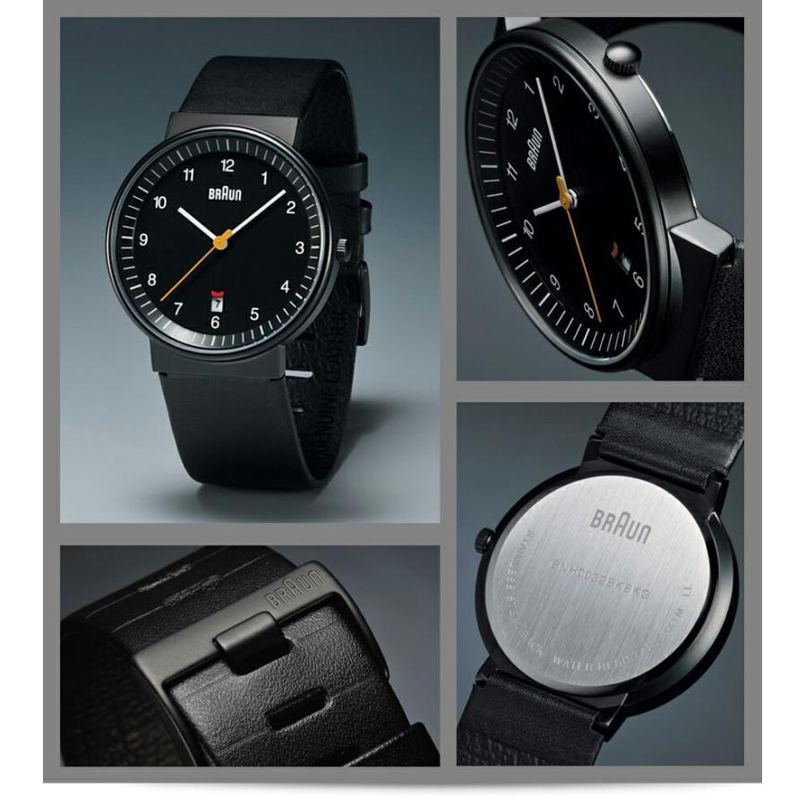 BRAUN ブラウン Watch BNH0032 Leather ブラック 腕時計 ウォッチ