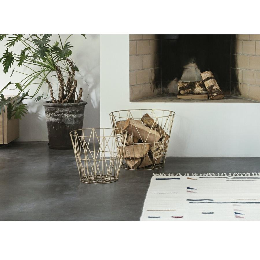 ファームリビング　ワイヤーバスケットS ブラック ferm LIVING ファームリビング Wire Basket S ワイヤー