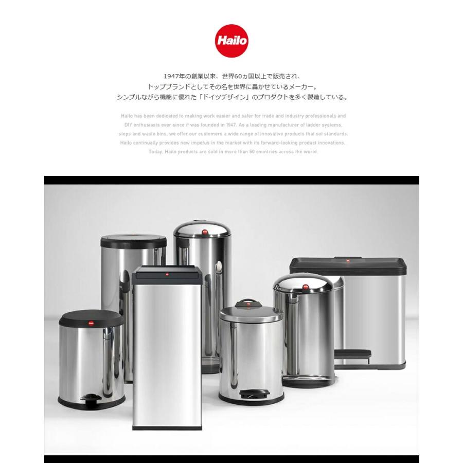 Hailo ハイロ ビッグボックススウィング40 ステンレス ダストボックス