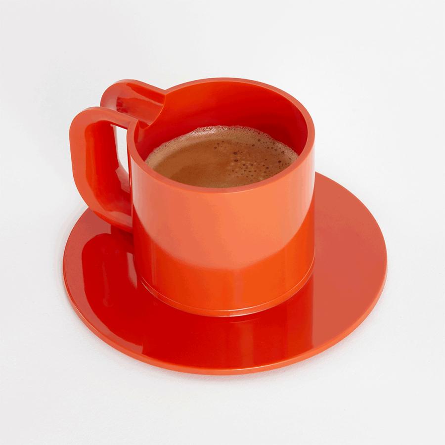 Heller ヘラー Cup&Saucers セット 6色 カップ＆ソーサー 140ml スタッキング カップ Hellerware ヘラーウェア プラスチック カラフル Lella & Massimo |  | 04