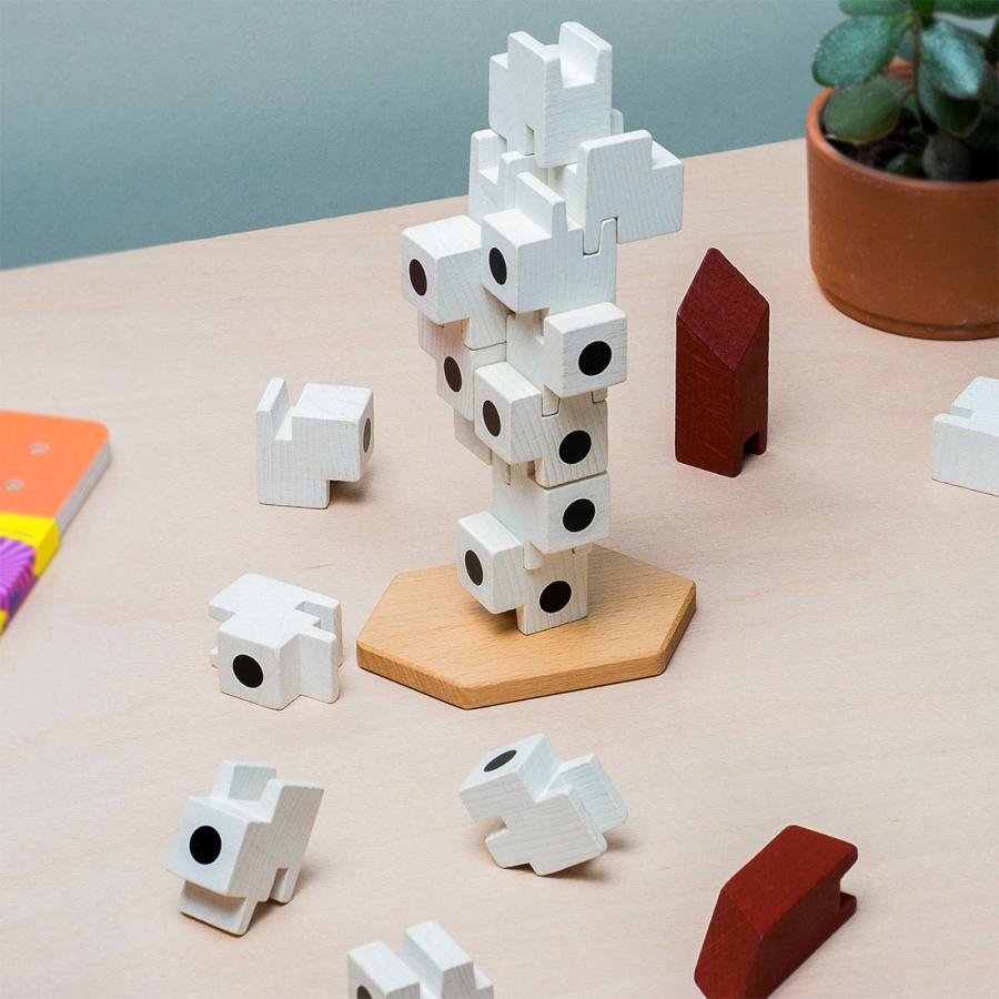 A Tangible Future カプセルタワービル スタッキングゲーム  Japanese Capsule Tower おもちゃ 積み木の画像