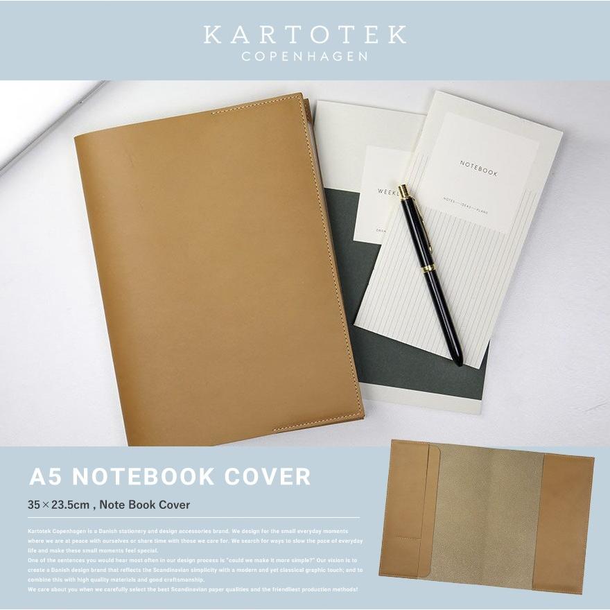 Kartotek カトテック A5 Notebook Cover ノートブックカバー ブックカバー 手帳 コペンハーゲン 文具 ステーショナリー デザイン文具 シンプル Kartotek Copenhagen 803 Shinwashop 通販 Yahoo ショッピング