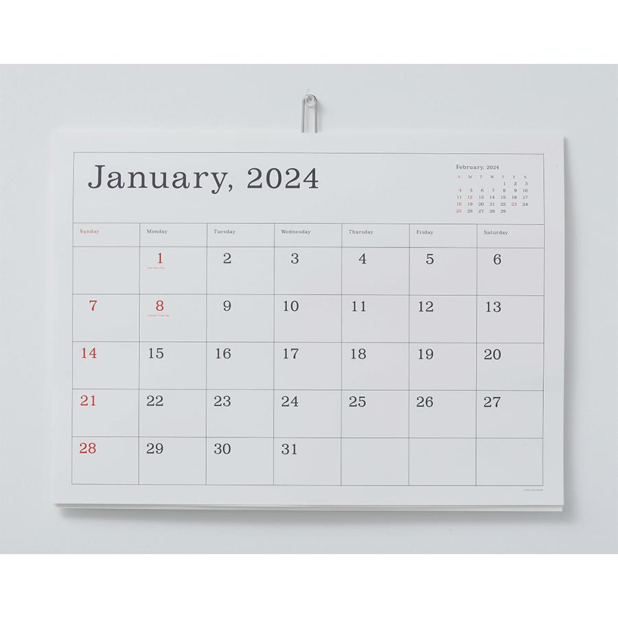 ANDO GALLERY 葛西薫 2024年カレンダー 単品 令和6年 壁掛け 罫線あり 罫線なし シンプル アンドーギャラリー KASAI Kaoru calendar 2024｜shinwashop｜06