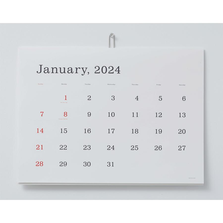 ANDO GALLERY 葛西薫 2024年カレンダー 単品 令和6年 壁掛け 罫線あり 罫線なし シンプル アンドーギャラリー KASAI Kaoru calendar 2024｜shinwashop｜07