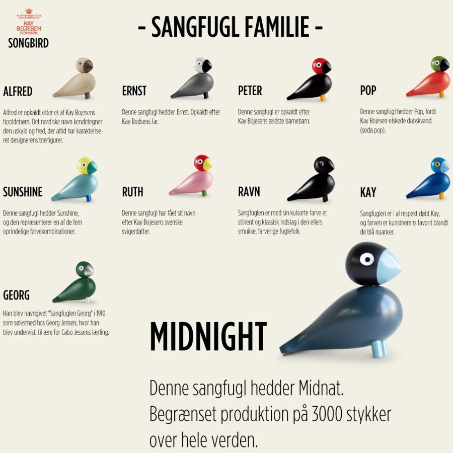 Kay Bojesen Denmark カイ・ボイスン SONGBIRD MIDNIGHT ソングバード